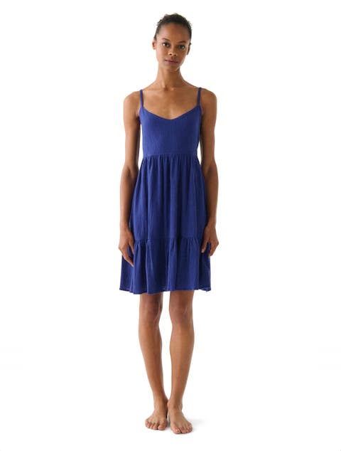 Solids Cover Up Mini Dress Swim