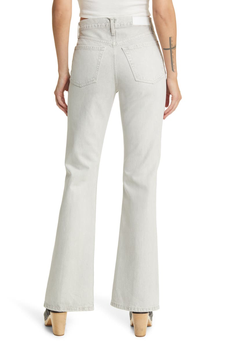 Re/Done '70s High Waist Bootcut Jeans, Alternate, color, Coated Quartz
