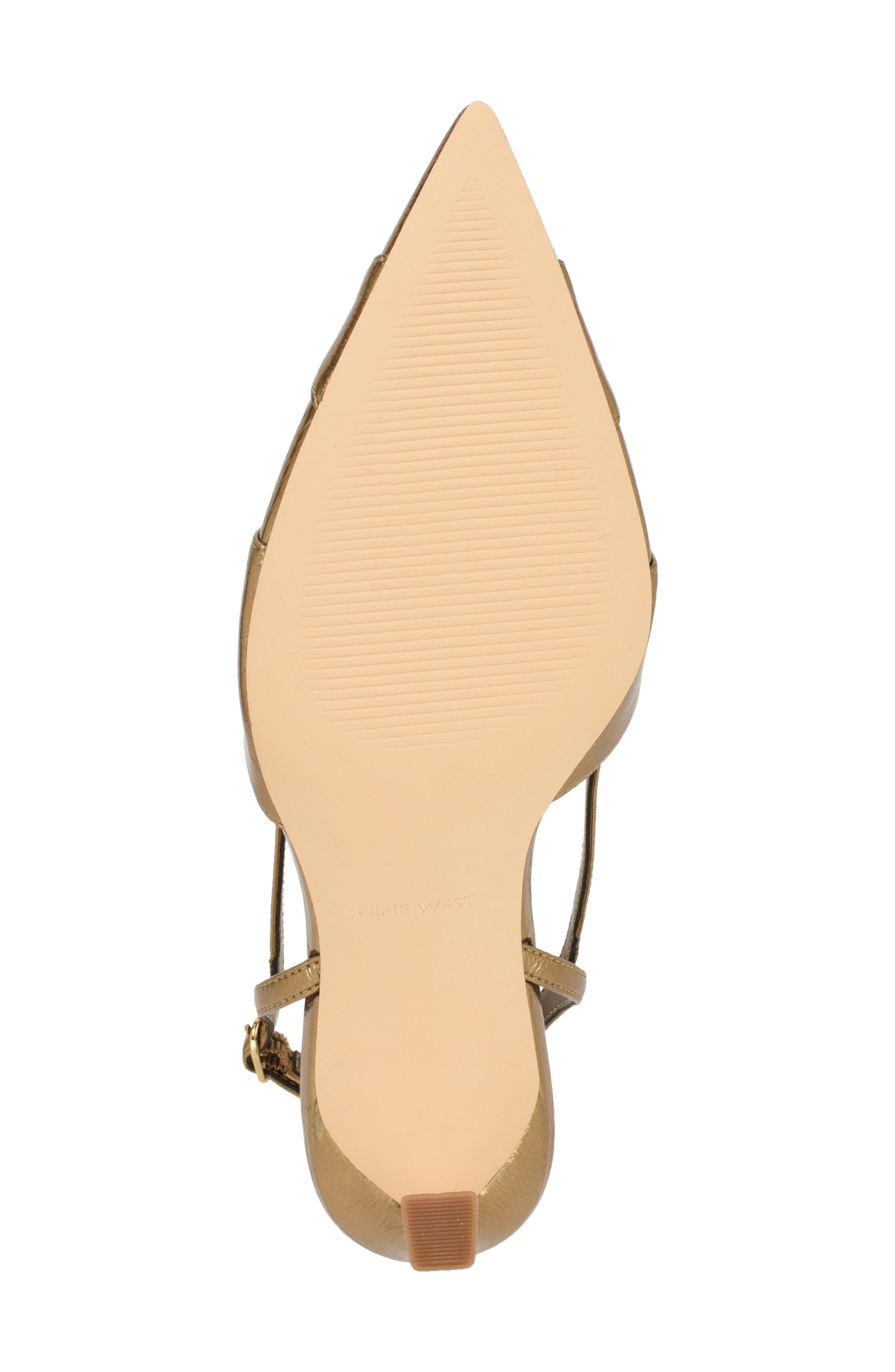 Darella Pointed Toe Slingback Pump, Alternate, color, BRONZE