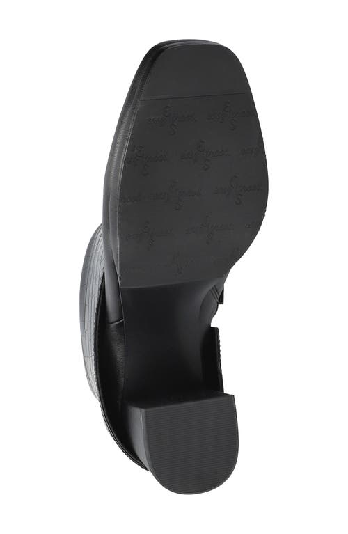 Easy Street Sutton Foldover Cuff Platform Bootie In Black