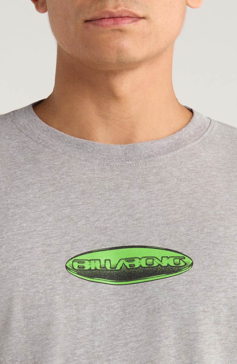 Billabong Spec Holographic Cotton Graphic T-Shirt, Alternate, color, Light Grey Heather