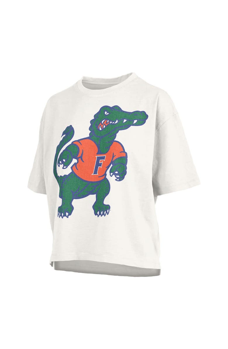 PRESSBOX Women's Pressbox  White Florida Gators Big Canvas Puff Castillo Motley Slub T-Shirt, Alternate, color, White