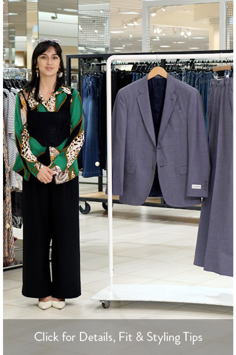 Purple & Blue Plaid Virgin Wool Suit video