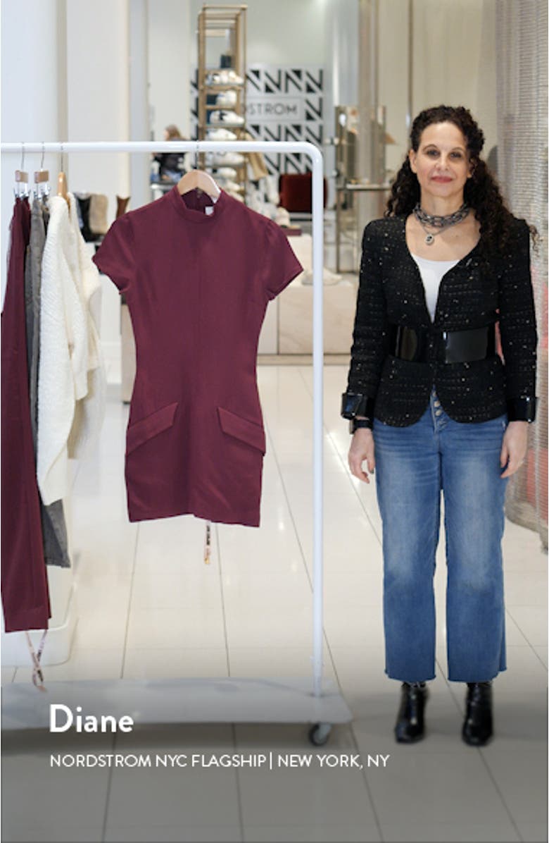 Alia Mock Neck Body-Con Minidress, sales video thumbnail