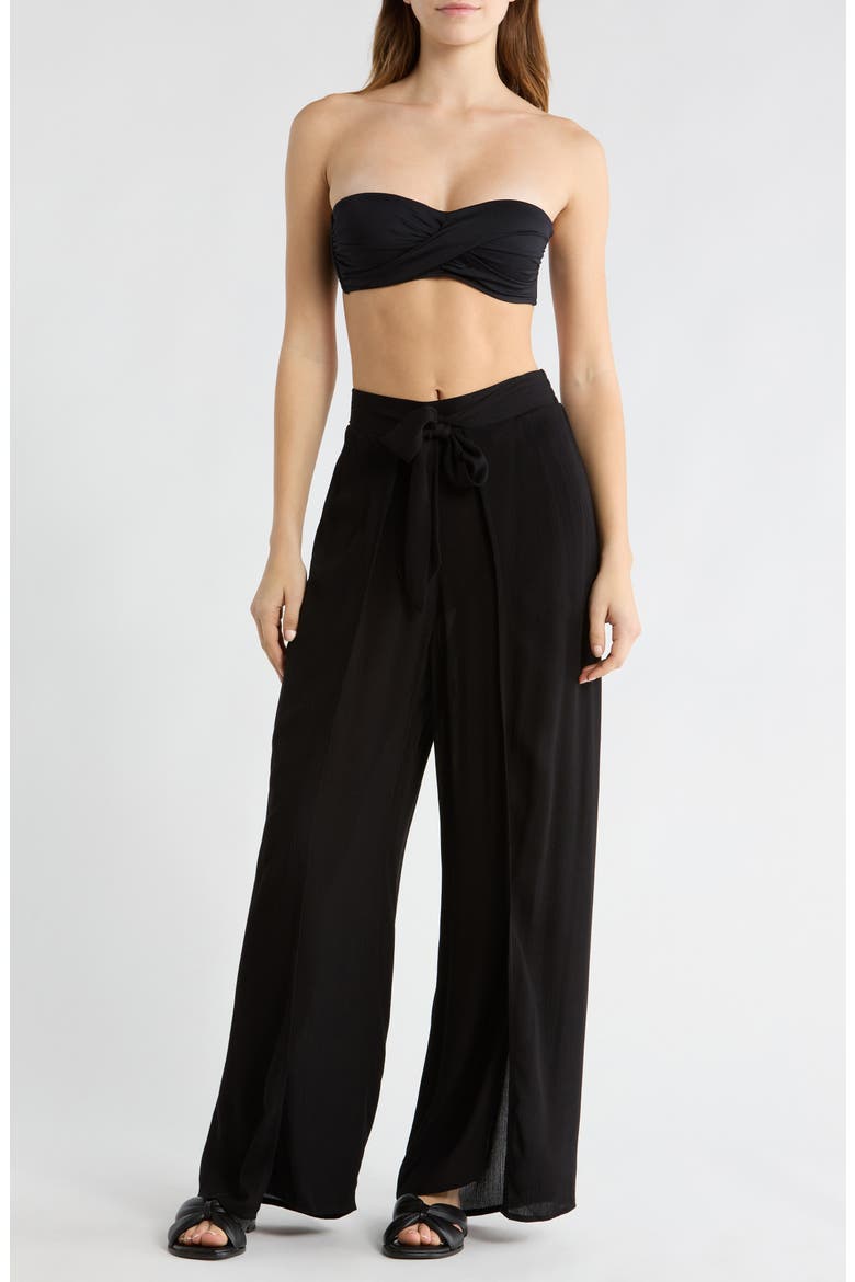 Fly Away Cover Up Pants, Main, color, BLACK