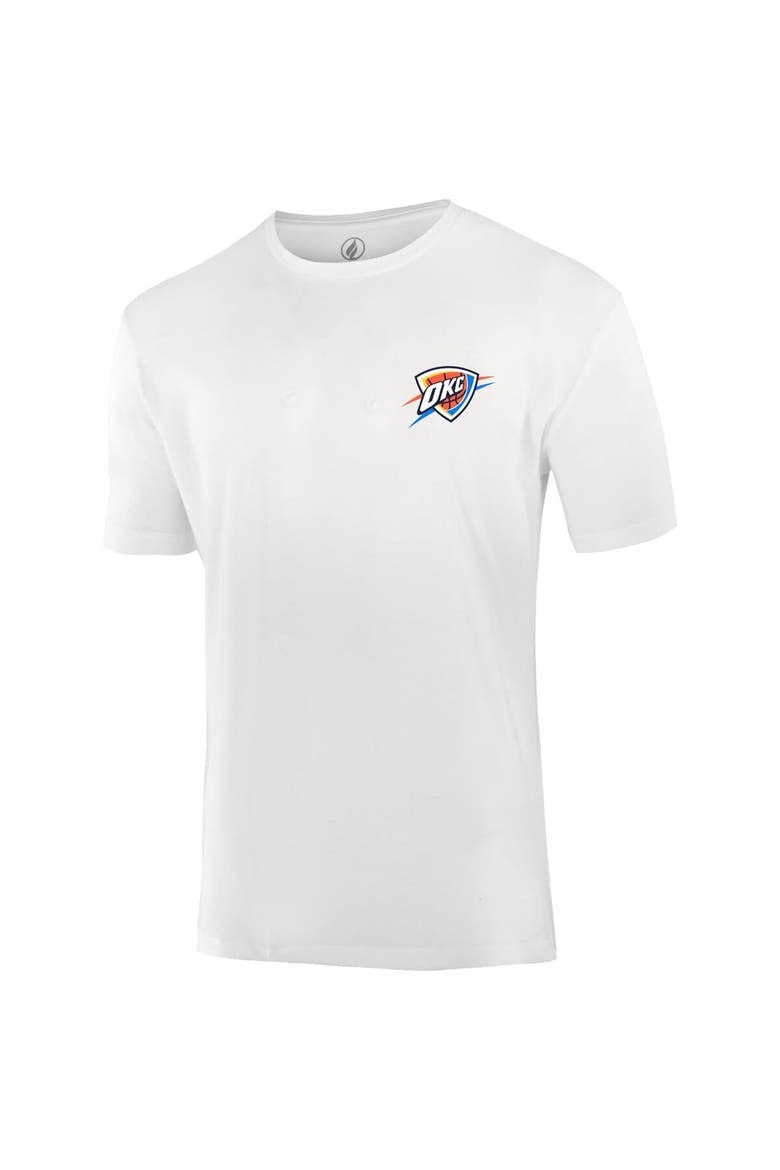 Unisex FISLL  White Oklahoma City Thunder Burst Logo T-Shirt, Alternate, color, White
