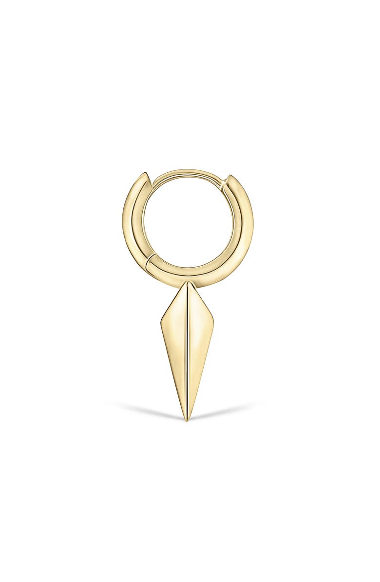 MARIA TASH Faceted Single Long Spike Hoop Earring, Alternate, color, Yellow Gold