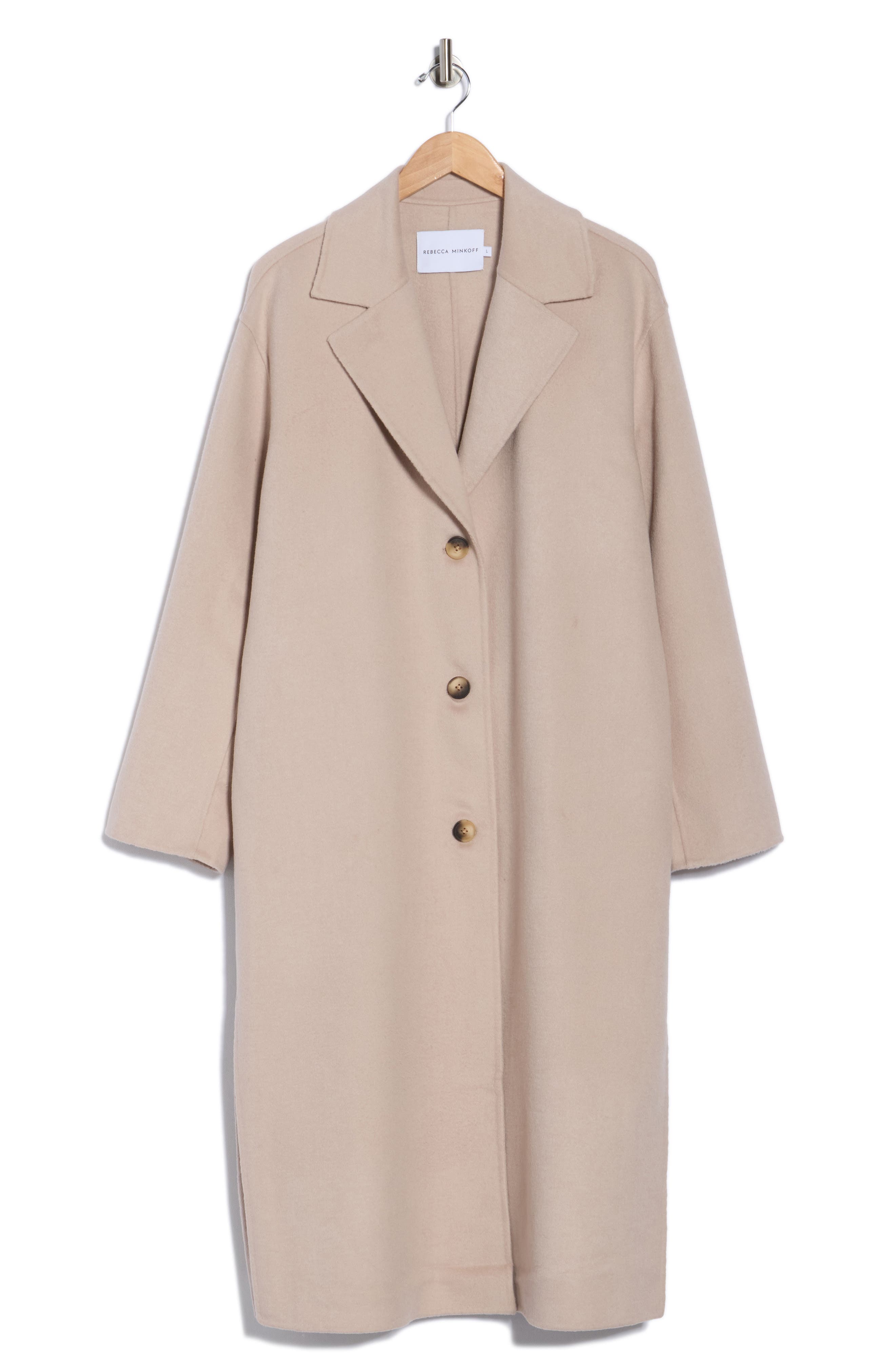 Rebecca Minkoff Double Faced Wool Reefer Coat