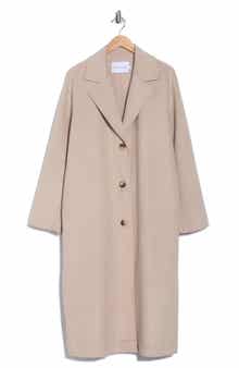 Rebecca Minkoff Double Faced Wool Reefer Coat