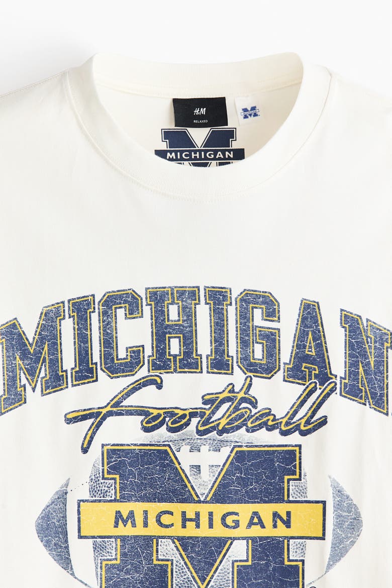 Loose Fit T-shirt, Alternate, color, White/University of Michigan