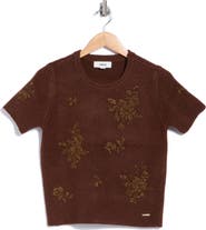 JASON WU Beaded Short Sleeve Sweater