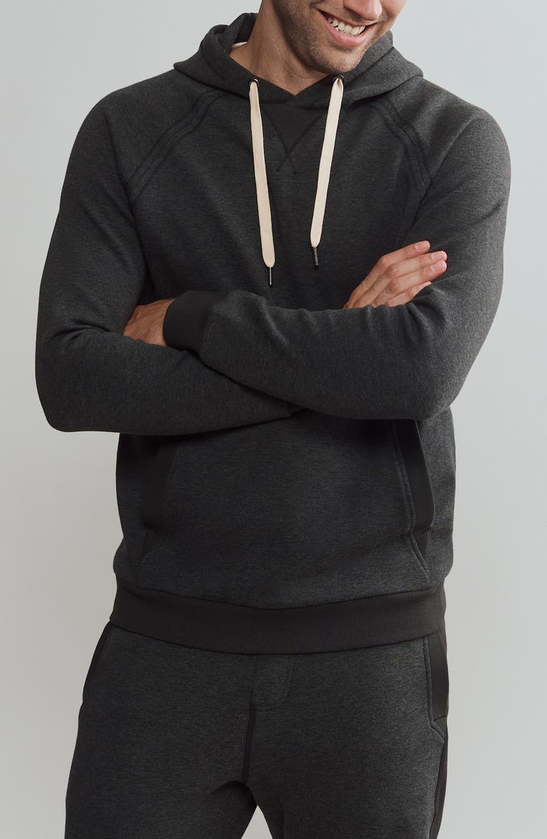 Rhone Heritage Midweight Hoodie, Main, color, Black Heather