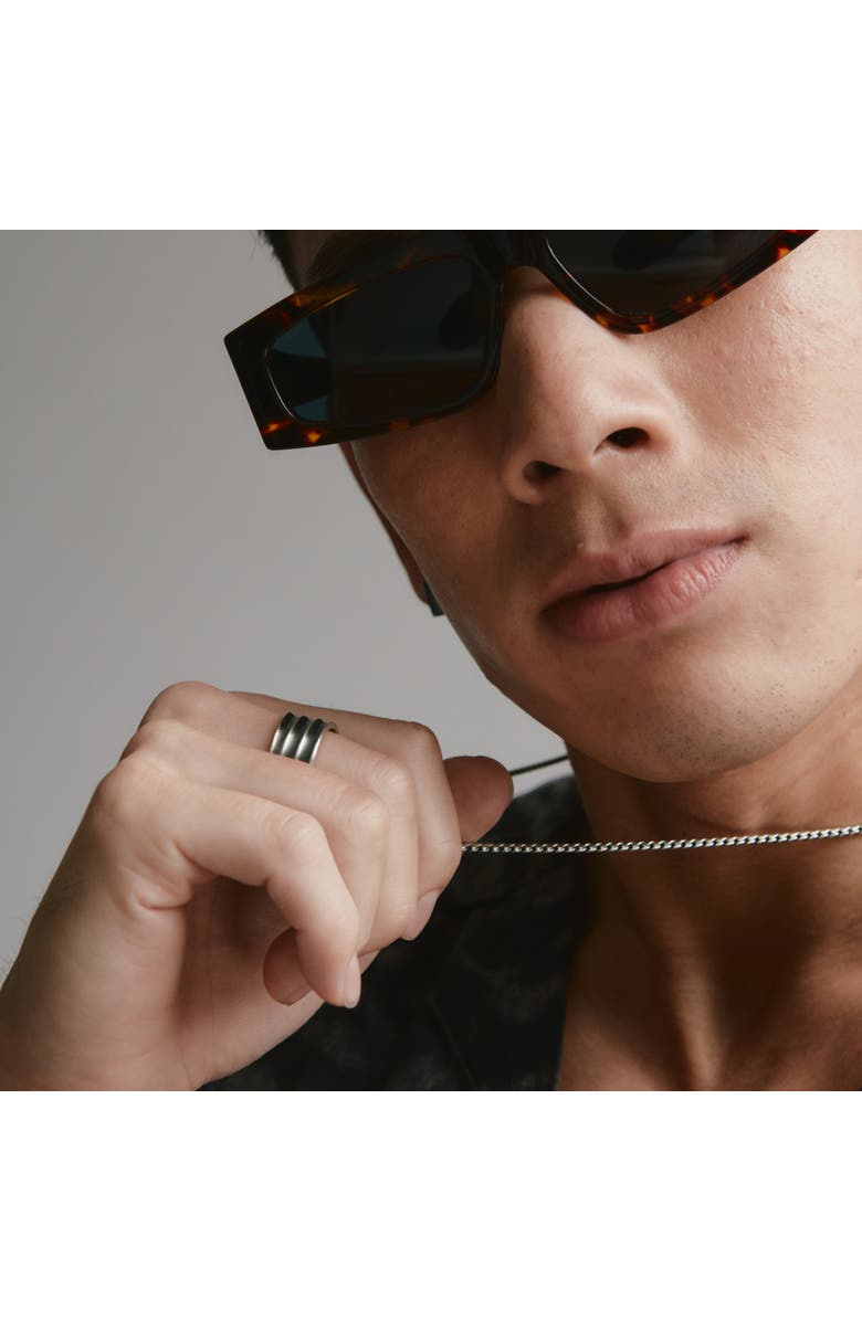 LOUPN Rope Chain Necklace, Alternate, color, Silver