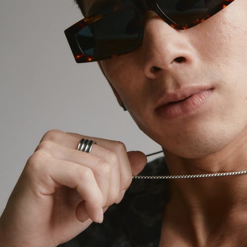 Loupn Rope Chain Necklace In Silver