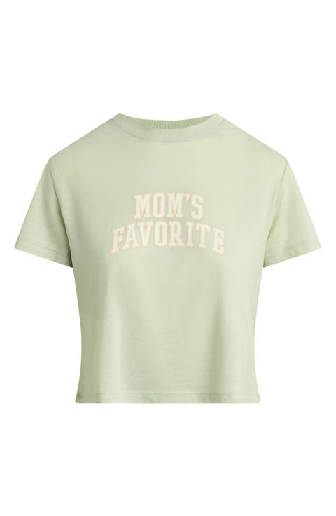 Moms Favorite Crop T-Shirt