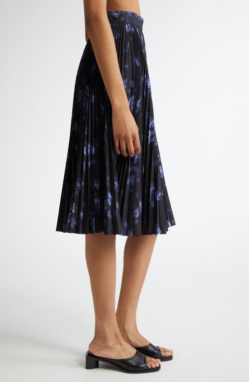 Michael Kors Pleated Circle Skirt In Multi