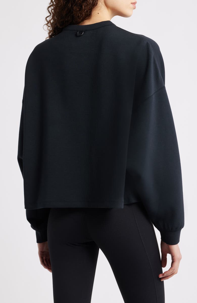 Nike ImpossiblySoft Dri-FIT Oversize Sweatshirt, Alternate, color, Black/ Dark Smoke Grey