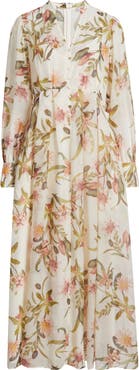 Chelsea28 Floral Long Sleeve Maxi Dress