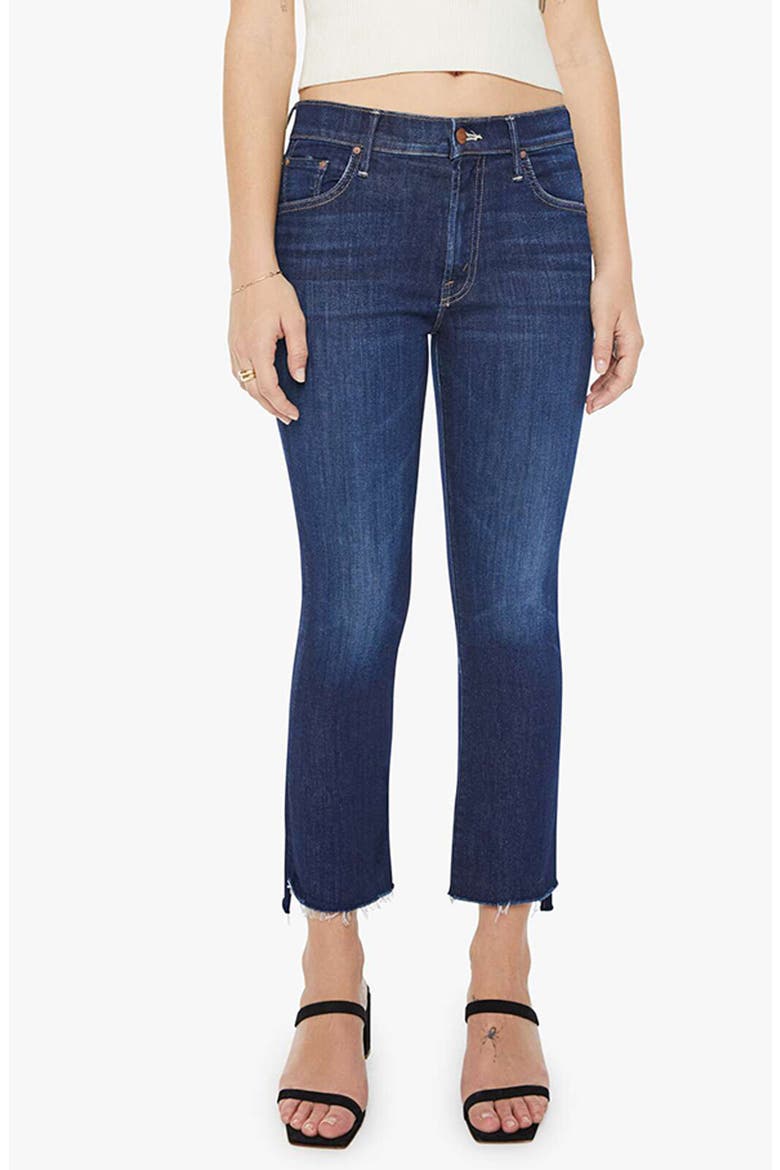 Lil' Insider Step Hem Crop Straight Leg Jeans, Main, color, OFF LIMITS