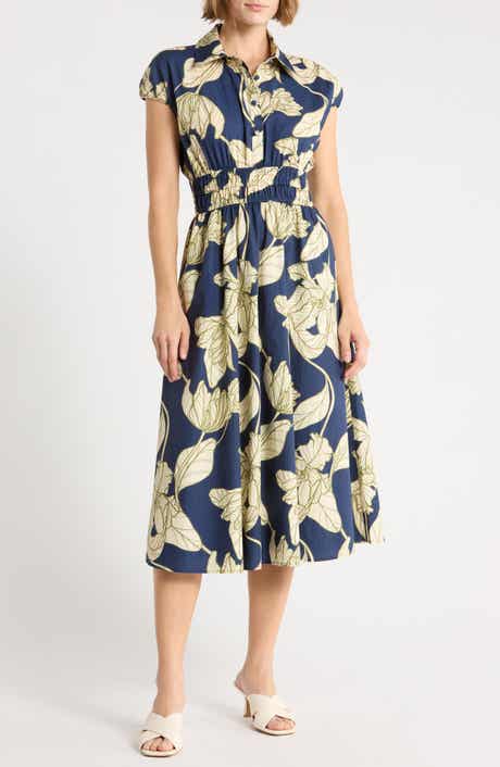 Alora Printed Cotton Shirtdress