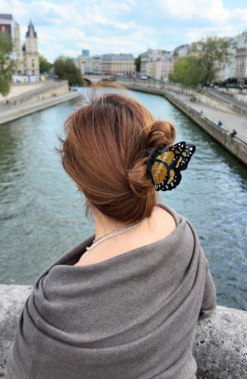 Solar Eclipse Monarch Hair Claw Clip In Multi