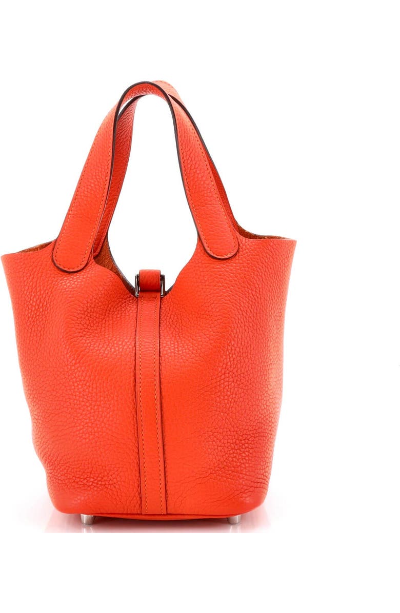 Pre-Owned Hermes Picotin Lock Bag Clemence PM, Alternate, color, Feu