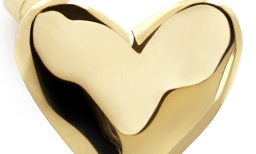 Monica Vinader Gold Mini Heart Stud Earrings In Gold