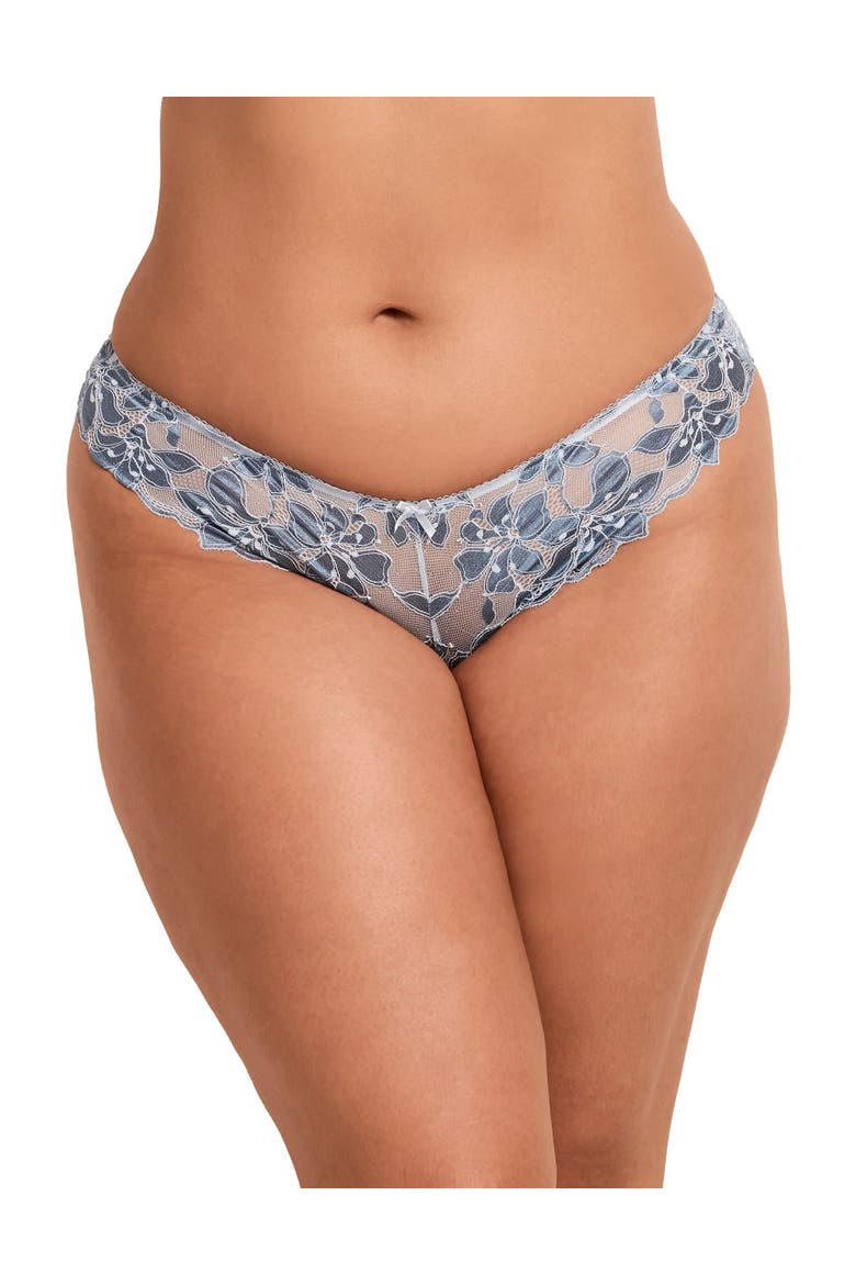 Mellody Brazilian Panties, Main, color, Medium blue