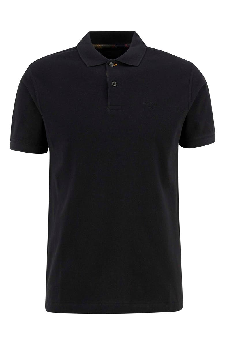 Barbour Tailored Fit Pima Cotton Polo, Alternate, color, Black
