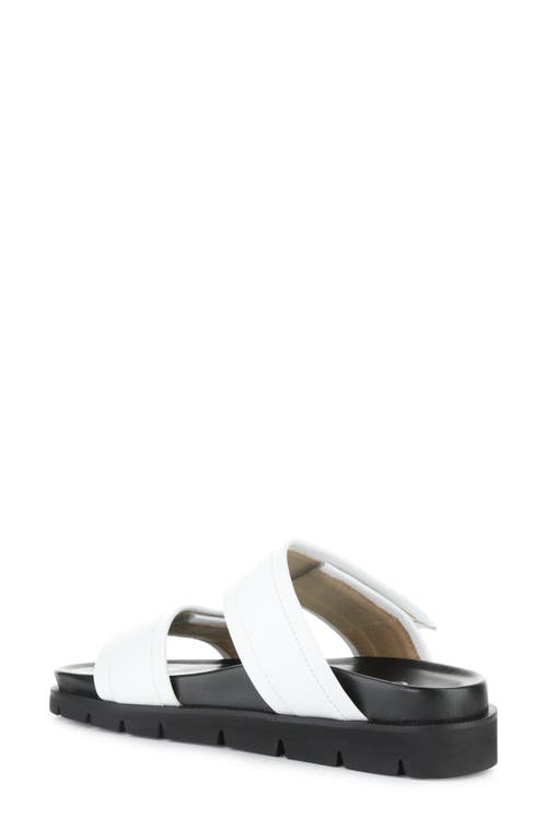 Bos. & Co. Starla Platform Slide Sandal In White
