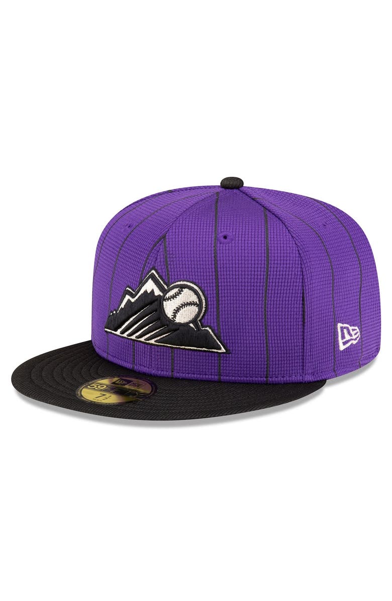 New Era Men's New Era Purple Colorado Rockies 2025 Batting Practice 59FIFTY Fitted Hat, Main, color, Purple