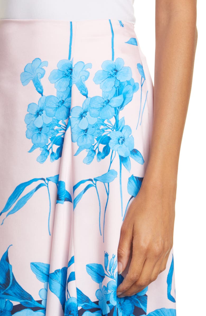 Ted Baker London Nemea Fantasia Floral Asymmetrical Skirt, Alternate, color, 