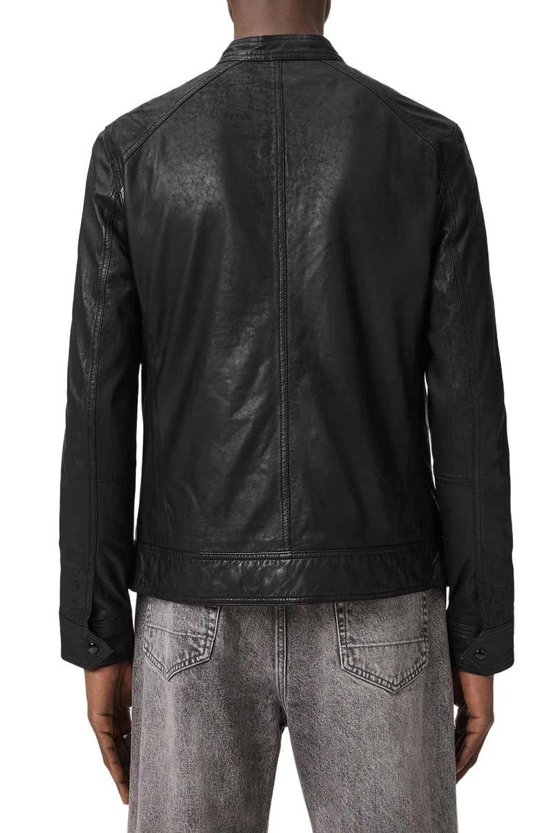 Colt Leather Jacket, Alternate, color, BLACK