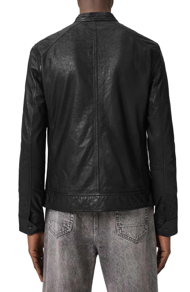 AllSaints Colt Leather Jacket, Alternate, color, Black