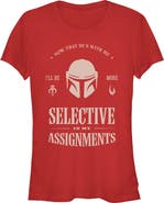 Star Wars: The Mandalorian and Grogu Junior's Selective In My Assignments Short Sleeve Graphic T-Shirt