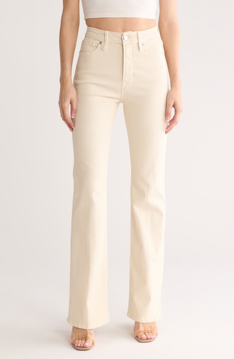 Good American Good Classic Bootcut Jeans, Main, color, Bone001