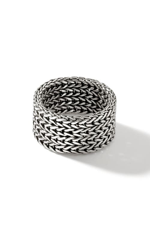 John Hardy Classic Chain 12mm Band Ring In Metallic