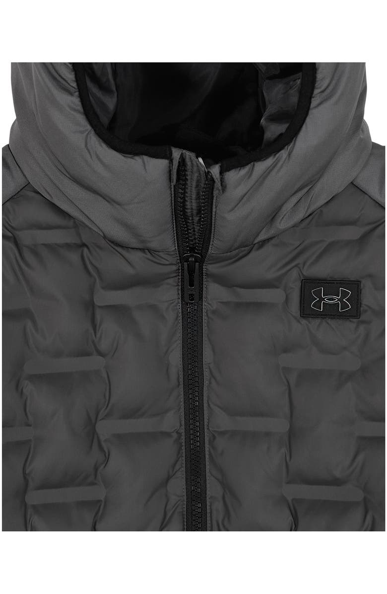 Under Armour Kids' Bonded Hooded Puffer Jacket, Alternate, color, Castlerock