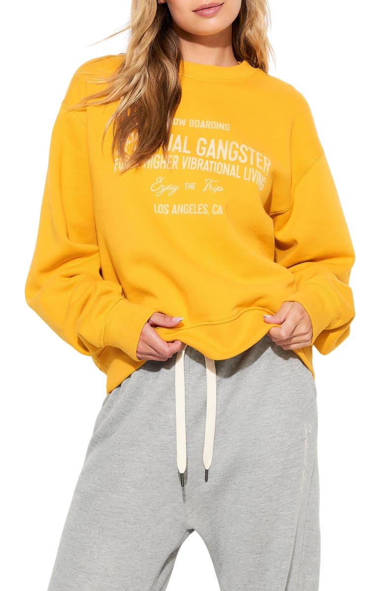 Spiritual Gangster Trip La Brea Cotton Sweatshirt, Main, color, 