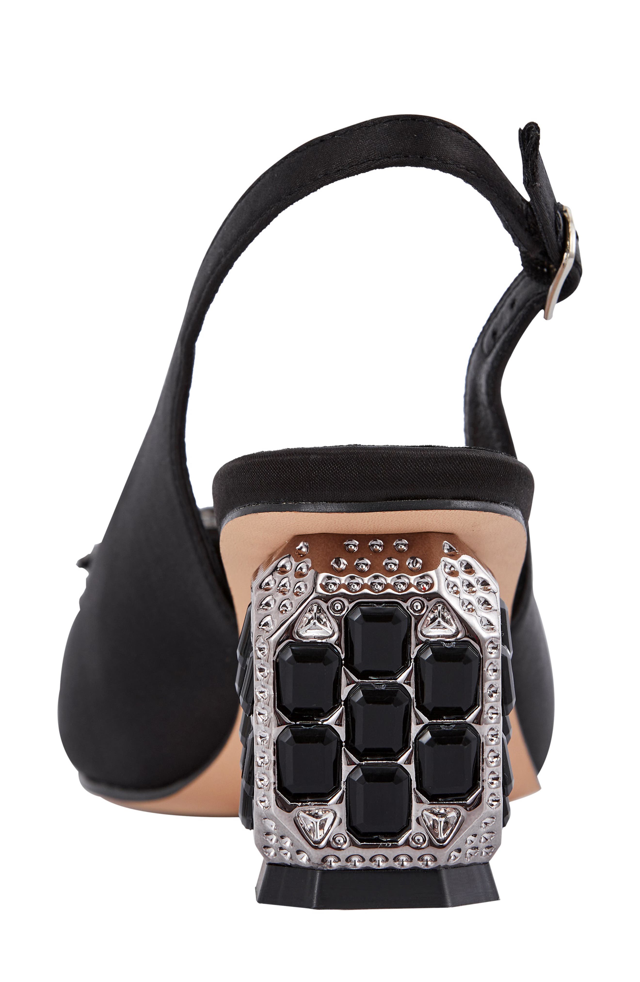 LADY COUTURE Precious Embellished Slingback Pump, Alternate, color, Black