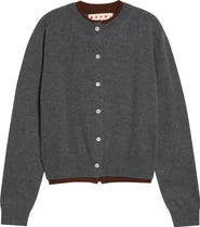 Marni Layered Trim Cashmere Cardigan