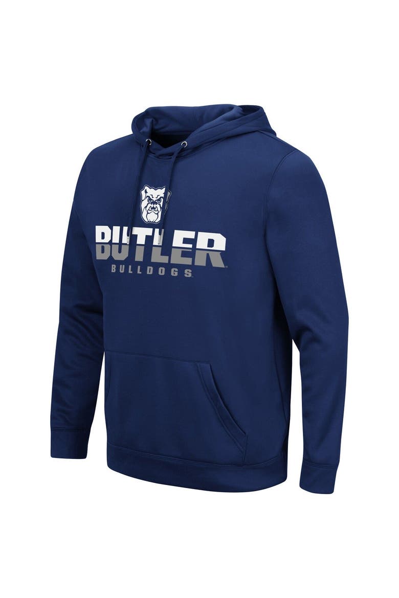 Men's Colosseum Navy Butler Bulldogs Lantern Pullover Hoodie, Alternate, color, Navy