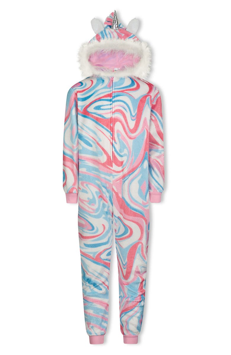 SLEEP ON IT Kids' Hooded Romper Pajamas, Main, color, 
