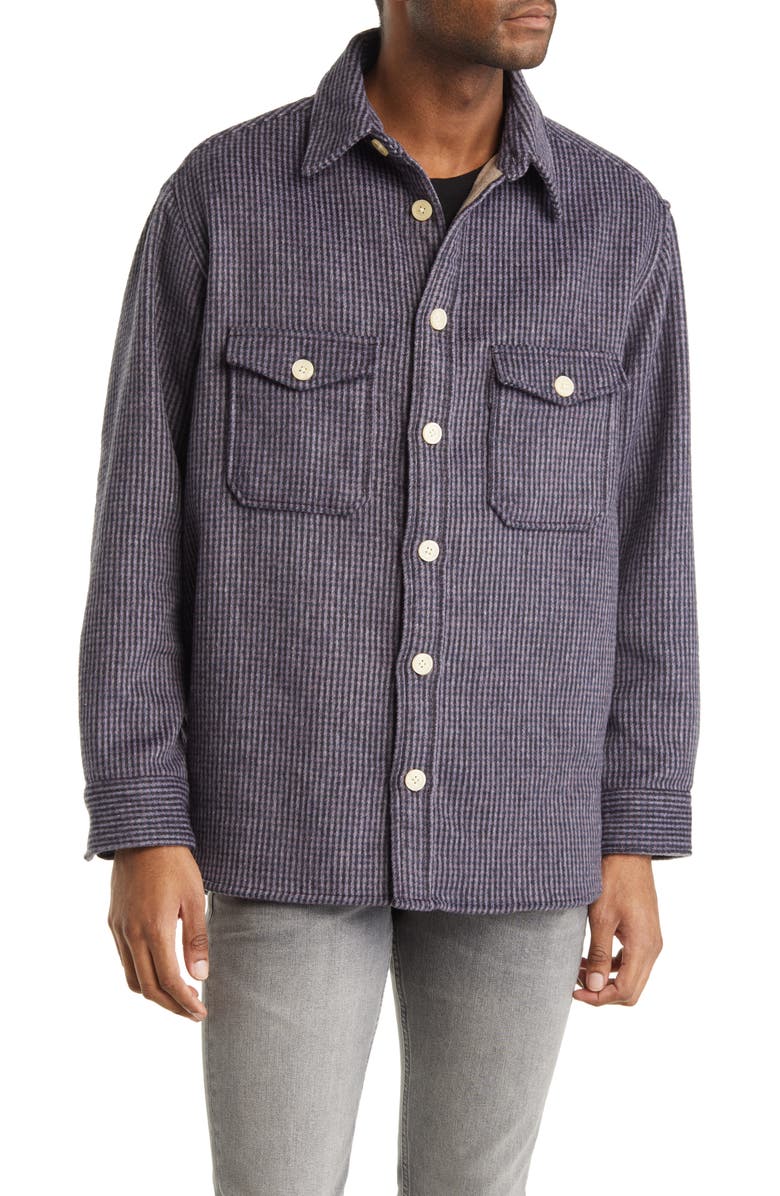 AllSaints Richter Microcheck Patch Pocket Button-Up Shirt, Alternate, color,
