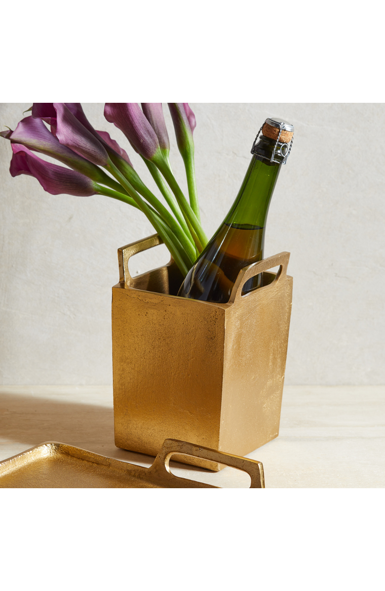 Be Home Seline Wine Chiller, Alternate, color, Gold