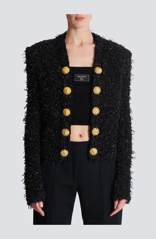Balmain Black Lurex Tweed Blazer
