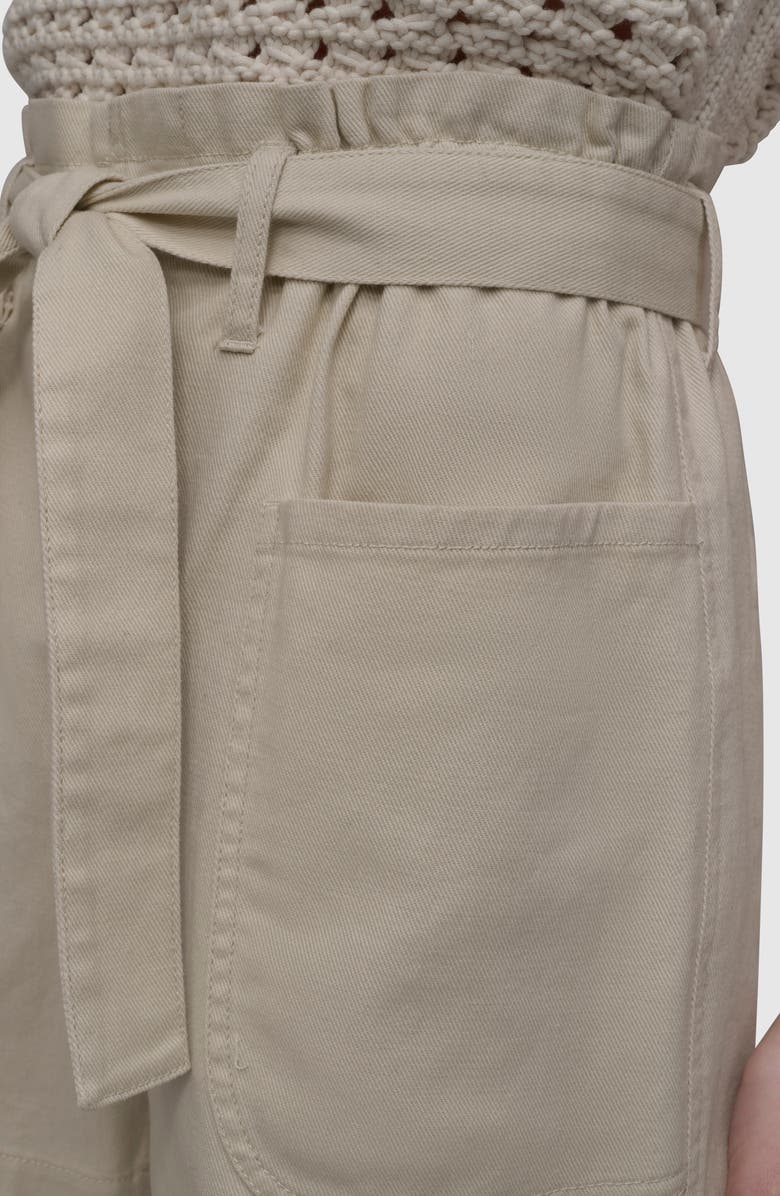 DKNY Jeans High Waist Paperbag Shorts, Alternate, color, 