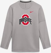 Nike Men's Nike Gray Ohio State Buckeyes 2026 Sideline Coaches Therma-FIT Long Sleeve Top