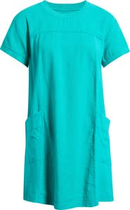 CITY BLUES Crewneck Minidress