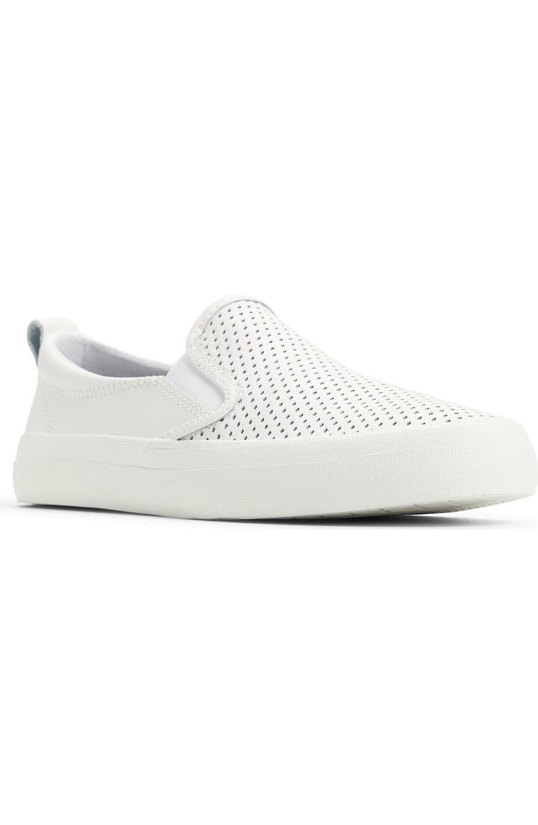 Sperry Crest Twin Slip-On Sneaker, Main, color, White